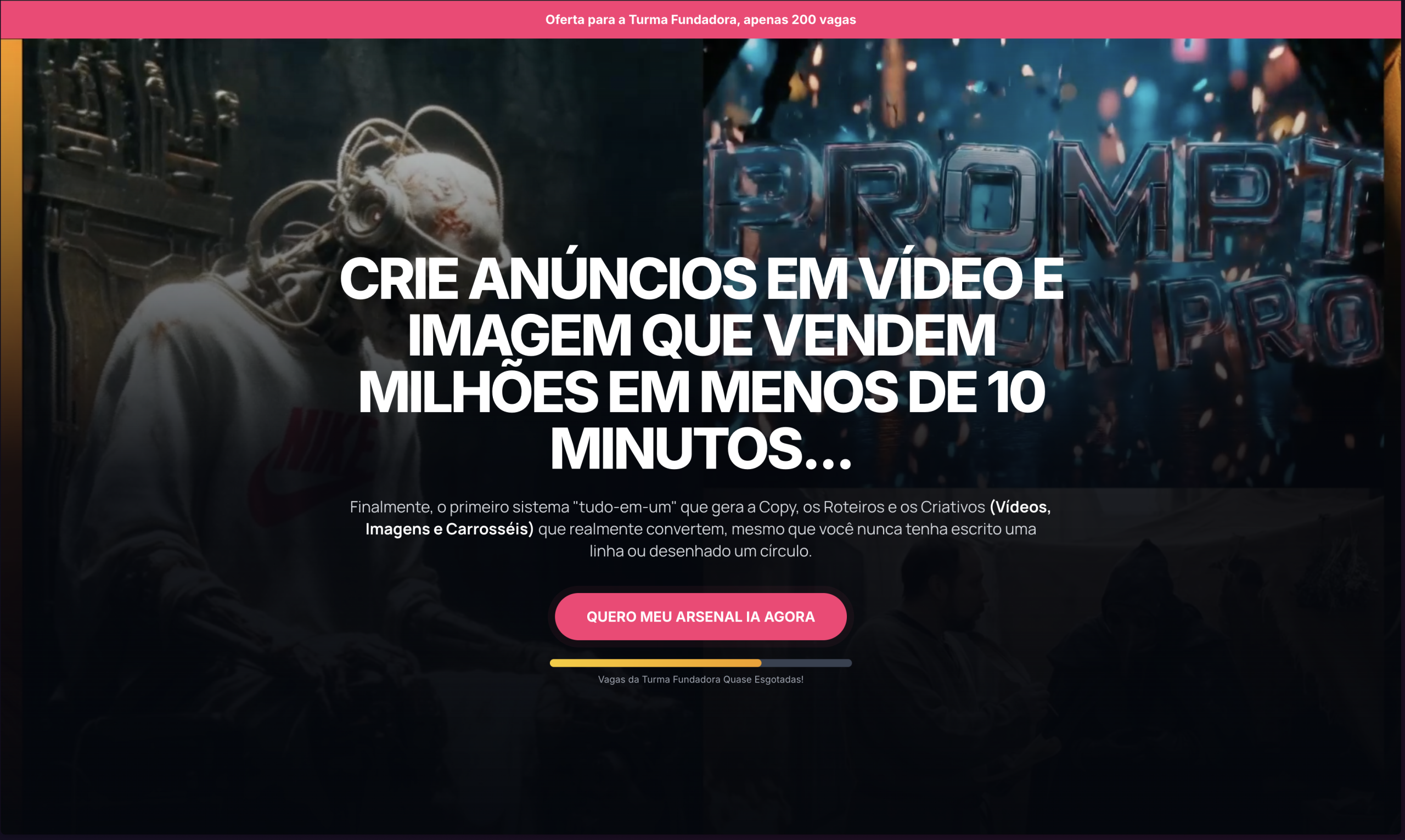 Modelo de site para eventos