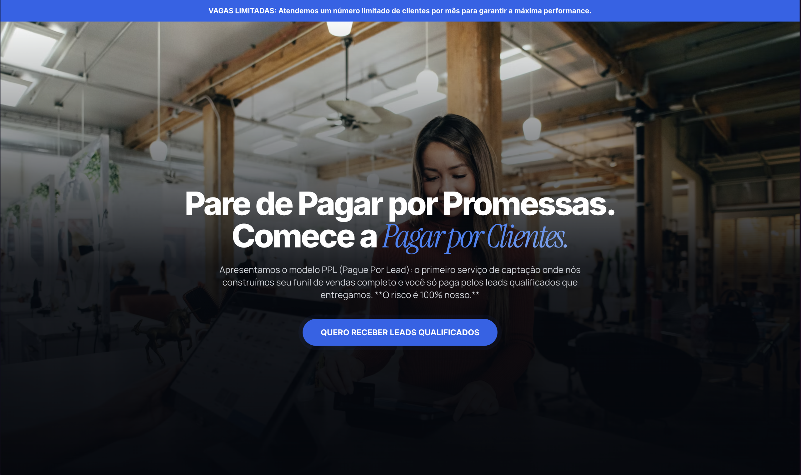 Modelo de site para cursos